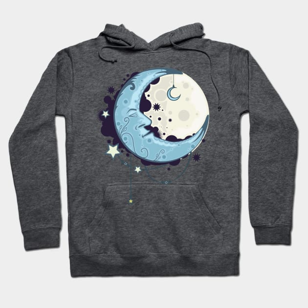 Blue Moon Hoodie by adamzworld